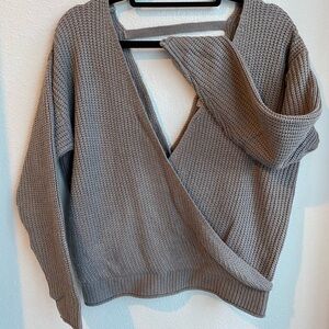 Cozy V-Neck Ribbed Knit Sweater